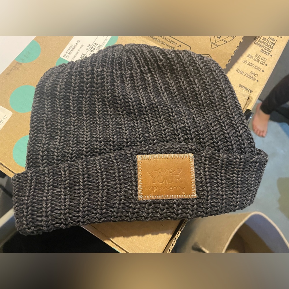 Love your Melon Knit Beanie Classic Cuffed in Grey